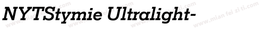 NYTStymie Ultralight字体转换